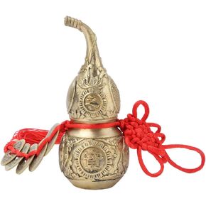 Yosoo Brass Cucurbit, Brass Wu Lou, Brass Cucurbit Ornament, Pure Brass Wu Lou Cucurbit Gourd Home Decoration Symbol of Luck and Treasure for Home Use Shop Gift in Saudi Arabia