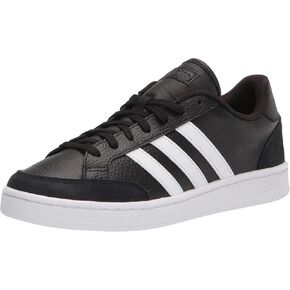 Adidas Men's Grand Court SE Racquetball Shoe, Black/White/Dove Grey, 7.5