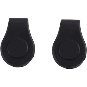 2 Pcs Black Silicone Golf Hat Clip, Golf Cap Clip Golf Accessories Golf Gift Golf Ball Marker for Men Women Silicone Ball Marker Holder Golf Ball Markers On-Course Accessories