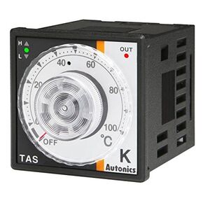 Autonics Temp Control, 1/16 Din, Analog, Pid Control, Relay Output, J Thermocouple, 32 to 752 F, 100-240 Vac - TAS-B4RJ4F