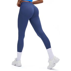 Women's Impact Seamless Workout Leggings Hidden Scrunch Butt Lifting Low Waist Yoga Pants 26"
