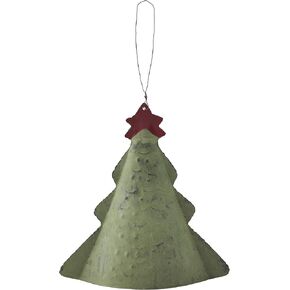 Mud Pie Christmas Tree Bell, Large Table Sitters