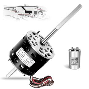 Replace for Fasco D1092 RV Air Conditioner Motor, with Capacitor, Replace for Coleman Mach RV AC Fan Motor, Replace for D1092, 1468-3069, 7184-0156, 7184-0432,1468-306, 7855MVA-A11U
