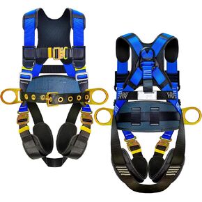 Fall Arrest Safety Harnesses Full Body Protection Roofing Harness Construction Harness 5 Point Adjustment Harness Back Padded,arneses de seguridad para construcción ANSI/ASSP Compliant