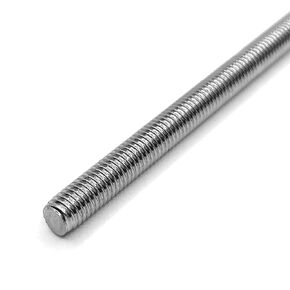 Fully Threaded Rod Stud M5x500mm Thread Pitch 0.8mm 304 Stainless Steel Bar Studs Rods for Anchor Bolts, Clamps, Hangers, U-Bolts, 10 Pcs