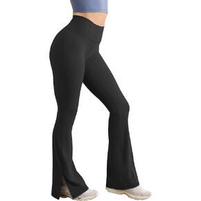 Mokoru Womens Flare Leggings High Waisted Wide Leg Yoga Pants Bootcut Casual Workout Flared Leggings