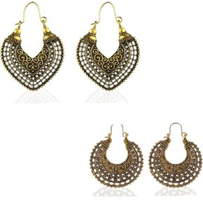 la luen Women Fashion Elegant Vintage Sunflower Earrings Dangle Boho Bohemian Sunflower Hook Earrings for Women Girls