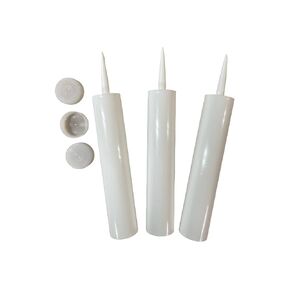 Empty Fillable Plastic Caulk Tube 900 ml. Also Know as 28 oz. 32 oz. Large Size and Quart Size Caulk Tube (3 Pack)