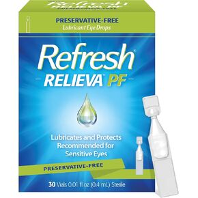 Refresh RELIEVA Xtra Preservative-Free Tears Lubricant Eye Drops, 0.33 fl oz (10 mL)