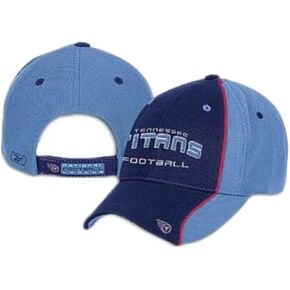 Titans Reebok Men's Shadow Cap ( sz. One Size Fits All, Navy/Light Blue : Titans )