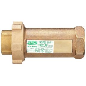 Zurn Wilkins 1-1/4" X 1-1/4" 700XLFP صمام فحص مزدوج عالي السعة