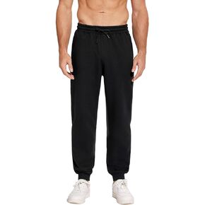 PINSPARK Men's Sweatpants Joggers with Zipper Pockets Fleece Lined Jogger Pants Mens Sweat Pants Gym Workout Jogging Sweats in Saudi Arabia