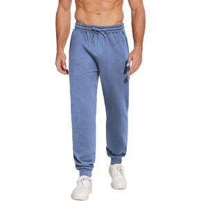 PINSPARK Men's Sweatpants Joggers with Zipper Pockets Fleece Lined Jogger Pants Mens Sweat Pants Gym Workout Jogging Sweats