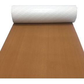 LUBEMIDA Boat Flooring EVA Foam Decking Sheet Faux Teak Marine Mat Marine Carpet Cooler Tops Seating Non-Slip Self-Adhesive Flooring for Motorboat RV Yacht Kayak Swim Platform