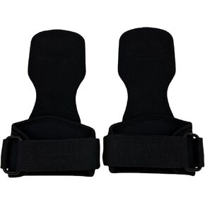 Wrist Straps for Weightlifting for Maximum Grip Support - Lifting Deadlift Strap & Weight Lifting Grips Gloves for Working Out Pull Up Deadlifting & Shrugs,1 Pair，Medium Size,Black