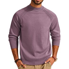 PJ PAUL JONES Men Sweaters Mockneck Turtlenecks Raglan Sleeve Pullover Sweater