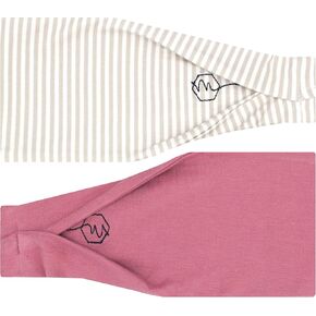 Maven Thread Aspen Set 2 Pack, Workout Headbands for Women, Sports Running Headband for Exercise, Gym hairband Athletic Workouts and Yoga 4" Thick Non Slip Sweatbands for Women 2Pack