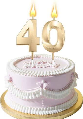 60th Birthday Candles, Number 60 Candles, Happy Birthday Cake Topper 60 Candle 60th Birthday Decorations for Men Women Birthday Theme Party Wedding Anniversary Celebration Decorations(Champagne Gold) in Saudi Arabia