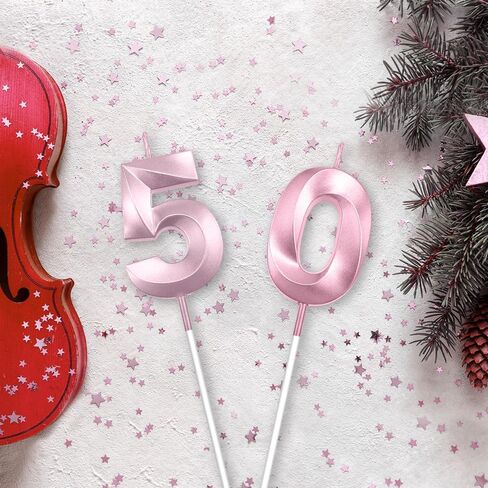 60th Birthday Candles, Number 60 Candles, Happy Birthday Cake Topper 60 Candle 60th Birthday Decorations for Men Women Birthday Theme Party Wedding Anniversary Celebration Decorations(Champagne Gold) in Kuwait