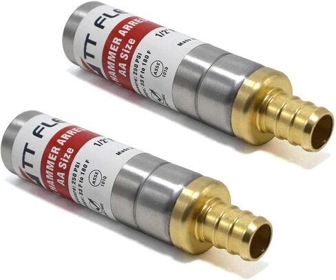 Stainless Steel Water Hammer Arrestor 3/8" male compression and 3/8" female compression For For Dishwasher and Toilet Stop Hammering Reduce Banging in Kuwait