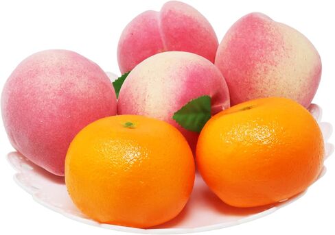 Honbay 6PCS Lifelike Simulation Foam Oranges Artificial Tangerines Decorations Realistic Fake Fruit Food Models Ornaments for Home Party Tabletop Decorations Sample Display Photography Prop in Saudi Arabia