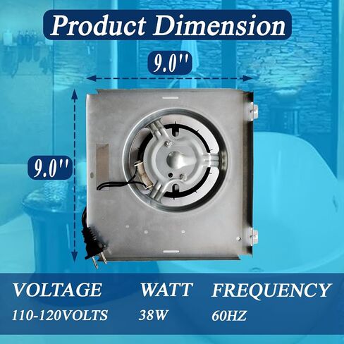 S0503B000 763RL B Unit Bathroom Fan Motor Assembly, Compatible with NuTone 763RLN B Unit, 763RL, 769RL A Unit, 763RLN, 763RLL, 763RLN-R01 Bathroom Fan 70 CFM 2.0 Sones in Saudi Arabia