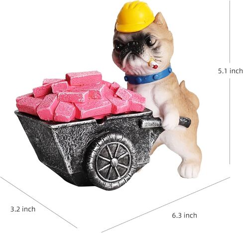 منفضة سجائر مضحكة مع غطاء، حامل رماد لسجائر المدخنين، منافض سجائر مزخرفة بتصميم كلب عامل، هدية تزيين سطح المكتب للمكتب المنزلي (الكلب) in Kuwait