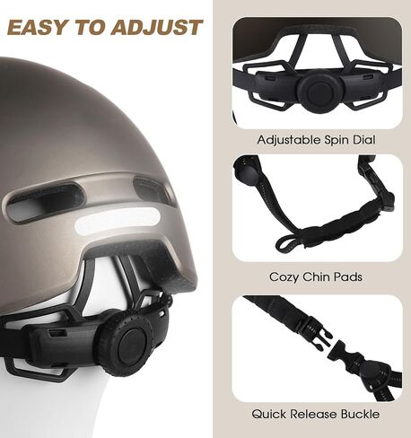 Bike Helmet, Shinmax Adult Bike Helmets for Men Women Bicycle Helmet Lightweight Adjustable Baseball Cap Cycling Helmet with Reflective Strip for Urban Commuter Road Biking in Saudi Arabia
