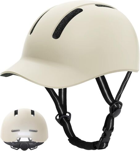 Bike Helmet, Shinmax Adult Bike Helmets for Men Women Bicycle Helmet Lightweight Adjustable Baseball Cap Cycling Helmet with Reflective Strip for Urban Commuter Road Biking in Saudi Arabia