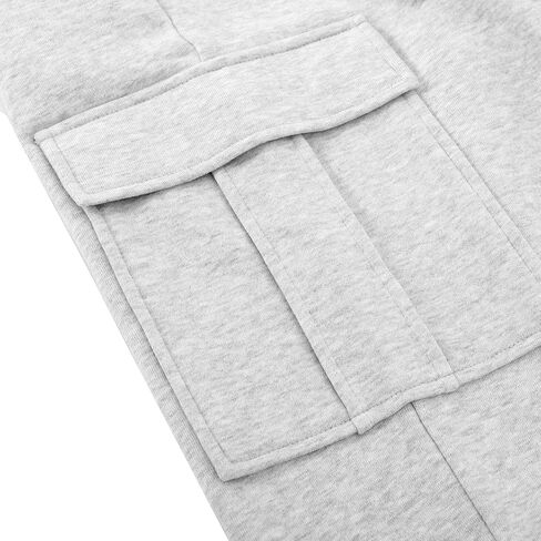 Womens High Waist Cargo Sweatpants Baggy Fleece Casual Workout Jogger Pants with Pockets in Saudi Arabia