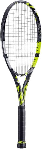 Babolat Pure Aero Tennis Racquet - Strung with 16g White Babolat Syn Gut at Mid-Range Tension (4 1/8" Grip) in Saudi Arabia