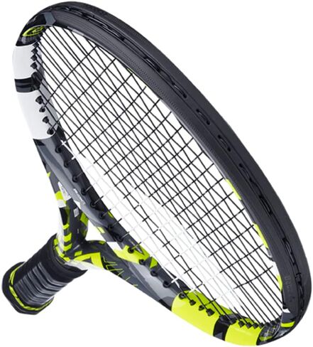 Babolat Pure Aero Tennis Racquet - Strung with 16g White Babolat Syn Gut at Mid-Range Tension (4 1/8" Grip) in Saudi Arabia
