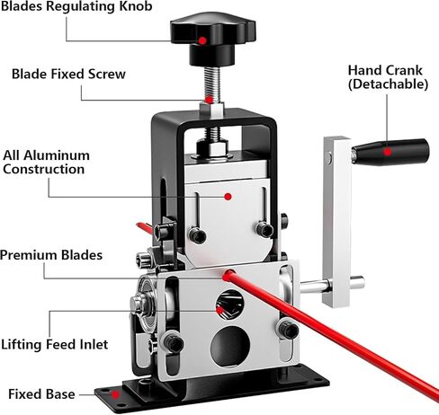 Manual Wire Stripping Machine Gauge Wire 0.06-1 inches,Scrapping Copper Wire Peeler Machine,Drill Powered Hand Crank Wire Stripper Tool for Scrap Copper Recycling in Saudi Arabia