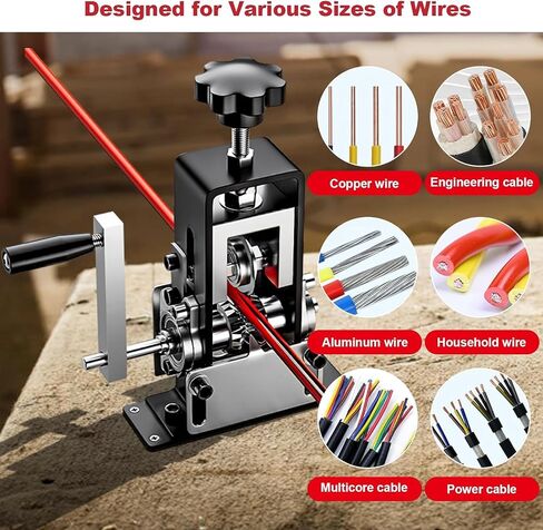 Manual Wire Stripping Machine Gauge Wire 0.06-1 inches,Scrapping Copper Wire Peeler Machine,Drill Powered Hand Crank Wire Stripper Tool for Scrap Copper Recycling in Saudi Arabia