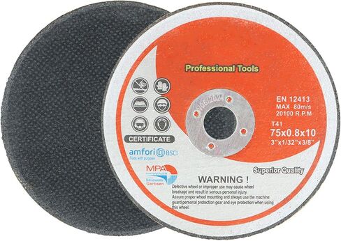 25 قطعة من Kimllier 3 بوصة × 1/32 بوصة × 3/8 بوصة عجلات قطع من الفولاذ المقاوم للصدأ مناسبة للمعادن والفولاذ المقاوم للصدأ، عجلة قطع طاحونة الزوايا، أقراص القطع in Kuwait