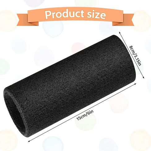 2 PCS Wrist Sweatbands 5.9 Inch Elastic Football Sweatbands for Women Sports Thick Wrist Sweatbands for Men Wrist Sweat Bands for Women, Workout Wrist Band for Football Running Black in Saudi Arabia