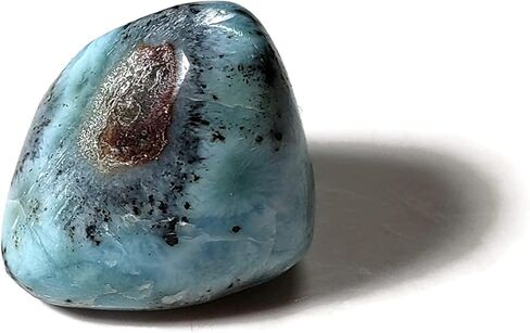 قطعة واحدة من حجر اللاريمار الصغير من الدرجة A، حجر كريم كريستالي طبيعي مصقول يدويًا من جمهورية الدومينيكان - أزرق، أبيض، فيروزي، أزرق مخضر، أسود، خوخ in Kuwait