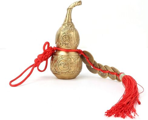 Yosoo النحاس القرعيات، النحاس وو لو، زخرفة القرعيات النحاسية، النحاس النقي وو لو القرعيات ديكور المنزل رمز الحظ والكنز للاستخدام المنزلي متجر هدية in Saudi Arabia