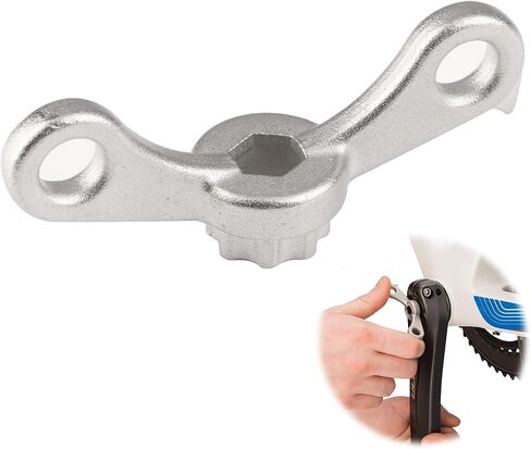 Steel Bike Crank Removal Tool, Easy Bicycle Crank Arm Remover Compatible with Shimano Chainring Cranks, Crankset Crank Adjusting Cap Install Removal Tool with Built-in Hooks in Saudi Arabia