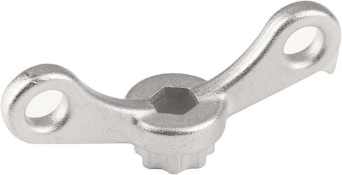 Steel Bike Crank Removal Tool, Easy Bicycle Crank Arm Remover Compatible with Shimano Chainring Cranks, Crankset Crank Adjusting Cap Install Removal Tool with Built-in Hooks in Saudi Arabia