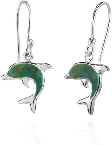 أذن البحر الفضة الاسترليني أو مقلد الفيروز حيوان الدلفين تتدلى الأقراط in Kuwait