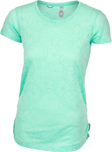 تي شيرت نسائي لطيف على شكل عجلة من Club Ride Apparel - تي شيرت قصير الأكمام لركوب الدراجات - نعناعي - X-Small in Kuwait