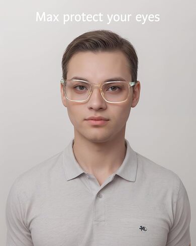ANRRI Blue Light Glasses Men Anti Eyestrain Oversized Computer Gaming Glasses Women in Kuwait