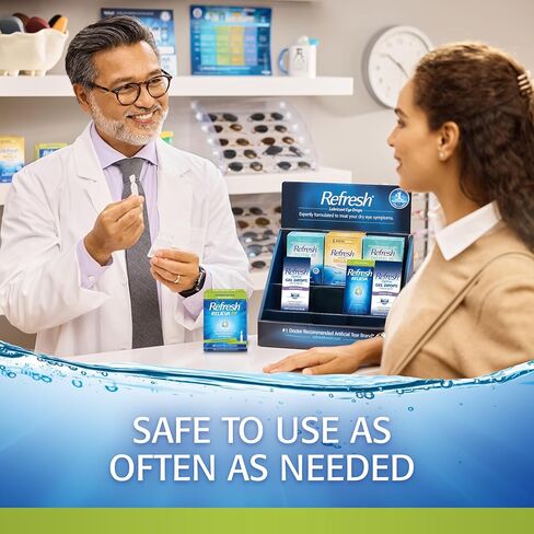 Refresh RELIEVA Xtra Preservative-Free Tears Lubricant Eye Drops, 0.33 fl oz (10 mL) in Saudi Arabia