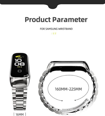 حزام MIJOBS متوافق مع عصابات Samsung Galaxy Fit 2 SM-R220 للنساء والرجال، وإكسسوارات سوار معصم بديلة لأشرطة رياضية لهاتف Samsung Galaxy Fit2 in Kuwait