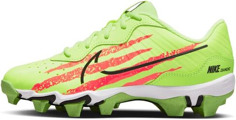 حذاء بيسبول مطاطي للأولاد من Nike Alpha Huarache 4 Keystone باللون الأحمر | أخضر مقاس 1 متوسط in Saudi Arabia