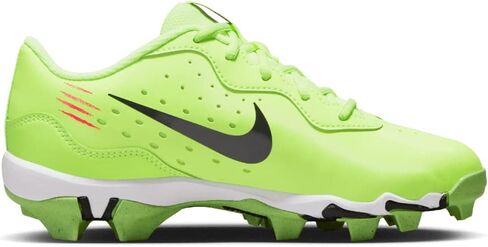 حذاء بيسبول مطاطي للأولاد من Nike Alpha Huarache 4 Keystone باللون الأحمر | أخضر مقاس 1 متوسط in Saudi Arabia