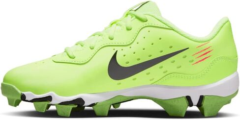 حذاء بيسبول مطاطي للأولاد من Nike Alpha Huarache 4 Keystone باللون الأحمر | أخضر مقاس 1 متوسط in Saudi Arabia
