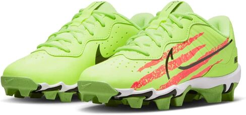 حذاء بيسبول مطاطي للأولاد من Nike Alpha Huarache 4 Keystone باللون الأحمر | أخضر مقاس 1 متوسط in Saudi Arabia