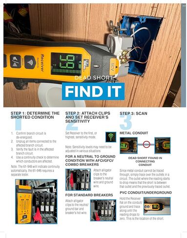 Ideal Electrical 61-948 SureTrace Plus Circuit Tracer 0-600V AC/DC in Kuwait